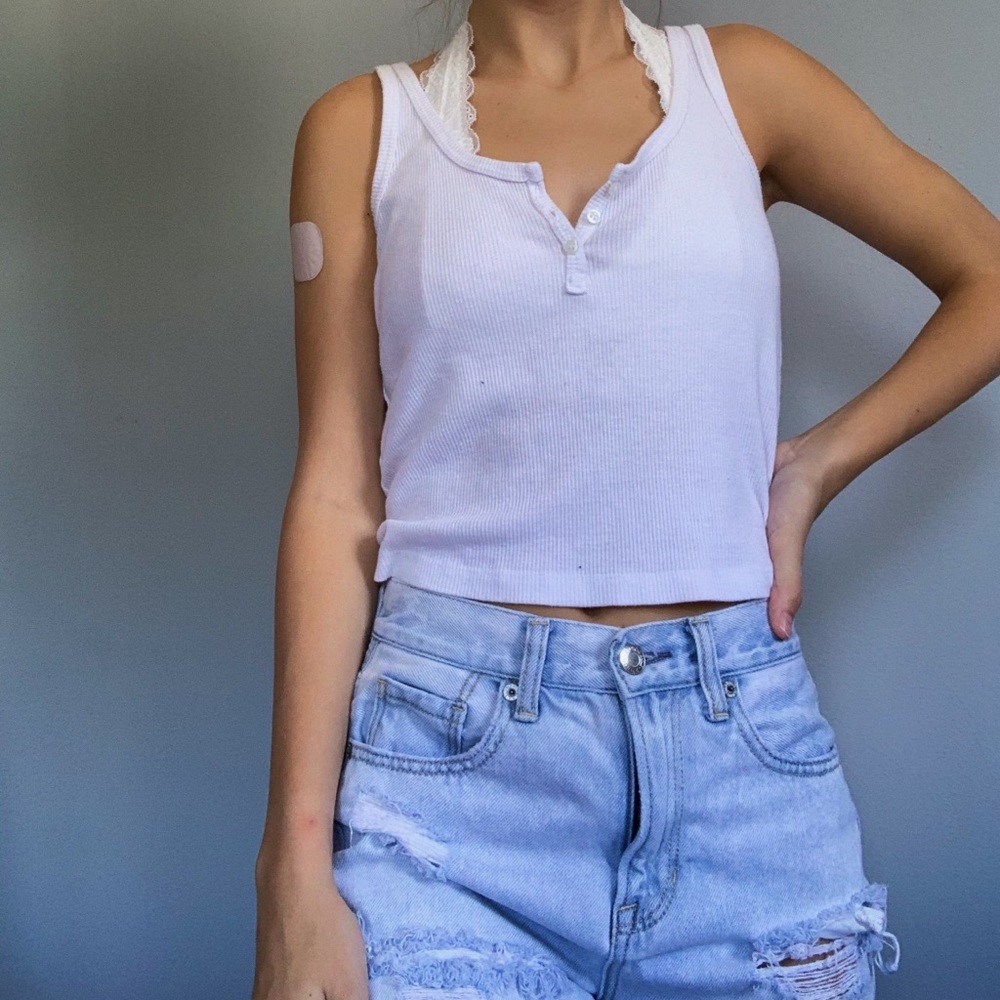 White brandy tank